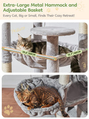 Taoqimiao multi level cat tree design supports several cats at once