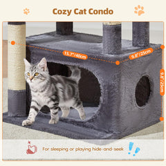 Taoqimiao plush cat apartment emphasizes cozy resting space for kittens.