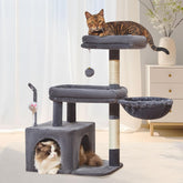 Taoqimiao MS043G cat tree base provides stable support for active indoor cats.