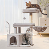 Taoqimiao MS043W cat tree base provides stable foundation for active indoor cats