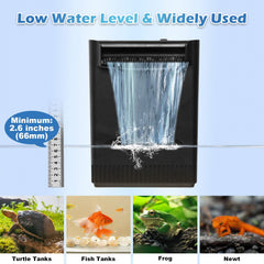 Tararium Turtle Filter with adjustable flow control for turtles and plants