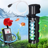 Tararium aquarium filter UV timer front view boosts water flow for healthy tanks.