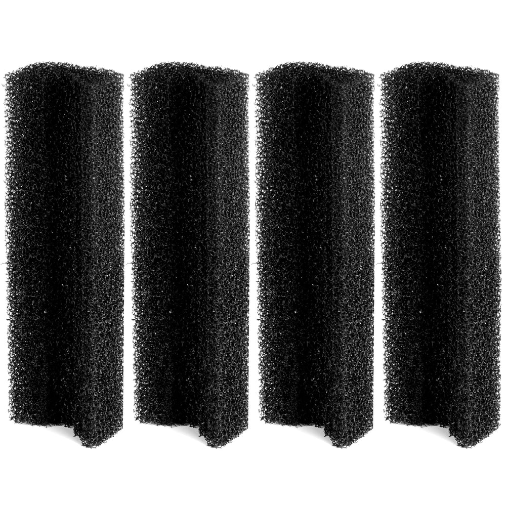 TARARIUM CTUV-H8F sponge 4-pack, improves filtration efficiency for aquariums.