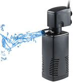 TARARIUM fish tank filter setup for 15-40 gallon tanks improves water clarity.