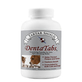Tartar Shield DentaTabs tub front view for easy pet oral care.