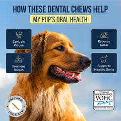 Tartar Shield bacon-flavored soft rawhide chew, tasty reward for dogs.