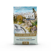 Taste of the Wild Ancient Stream salmon bites for dogs support shiny coats