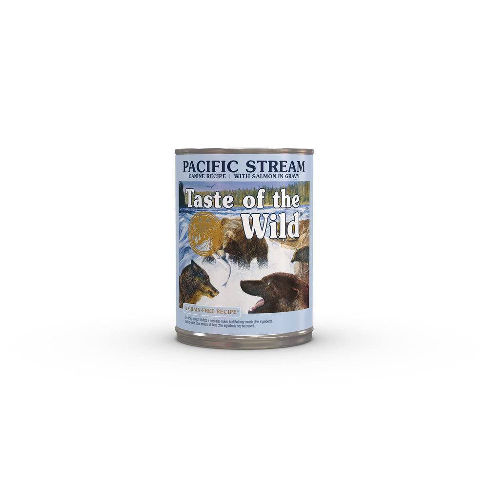 Taste of the Wild Pacific Stream Salmon in Gravy can shows real salmon as the main ingredient