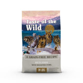 Taste of the Wild Wetlands roasted fowl dry dog food highlights real duck as top protein.
