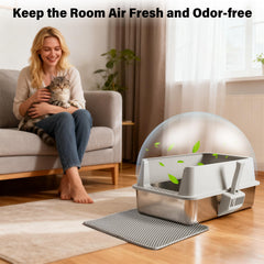 TATAANTY two-pack high-sided boxes provide consistent stations across rooms.