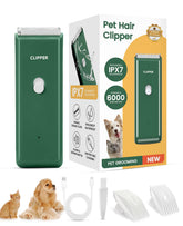 Tawiijou pet clippers with low-noise operation for calm grooming.