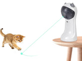 TBTeek cat toy with green light trajectory stimulates hunting and active play
