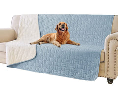 Tcksstex stoneblue waterproof bed cover protecting furniture from spills and accidents