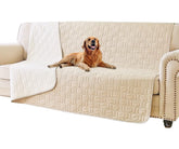 Tcksstex waterproof dog bed cover protecting furniture from spills and accidents.