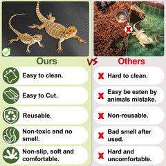 TCYPUHL bearded dragon substrate alternative with textured surface for grip.