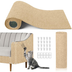 TEBANTY Cat Scratch Mat 1185x159 beige protects furniture from claws