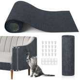 TEBANTY cat scratch mat unfolded across a couch for extensive protection