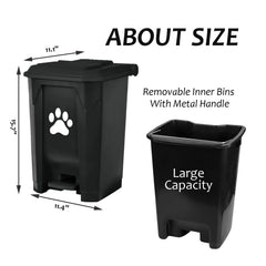 Tebiete hands free pedal operation keeps hands clean during disposal