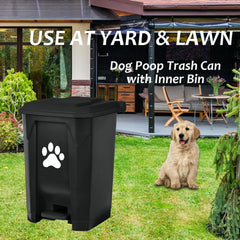 Tebiete removable inner bin with metal handle for quick bag removal.