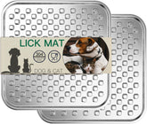 Techphardo 2Pack stainless steel lick mats for dogs and cats, dual-wall design.