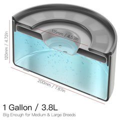Techphardo floating disk helps contain water and reduce splashes.