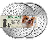 Techphardo stainless steel lick mat for dogs and cats with a durable surface for slow licking.