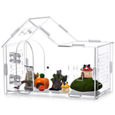 Teenyyou spider enclosure front view showing spacious, clear observation space for behavior