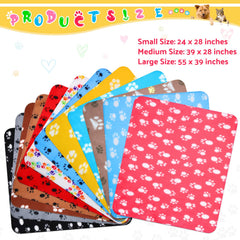 Tegeme color-variety pet blankets offer versatile matching for crates and spaces