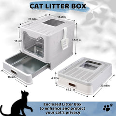 Tehoao top holes filter litter from claws after exits