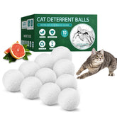 TELUNSU cat repellent ball close-up with grapefruit oil scent deterring cats