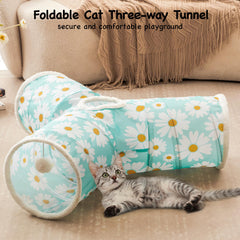 Tempcore cat tunnel ball toy exit promotes interactive exercise and chasing fun.
