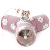 Tempcore flannel cat tunnel outer view shows spacious indoor play space