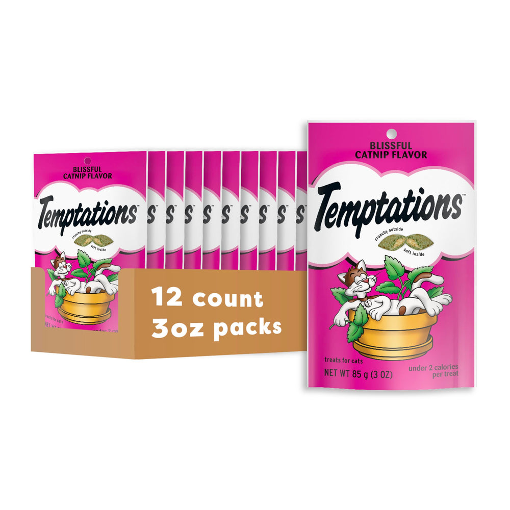 Temptations Cat Treats: crunchy outside, soft inside, daily rewards.