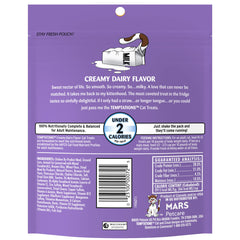 Temptations cat treats under 2 calories per piece for daily rewards.