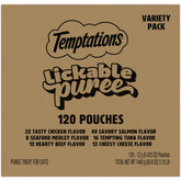 Temptations Creamy Puree tube ready for hand feeding and bonding.