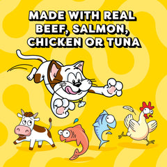 Temptations Creamy Puree Tuna tube as a tasty lickable treat.