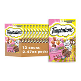 Temptations crunchy-soft treats with crustacean flavors entice cats with dual texture.