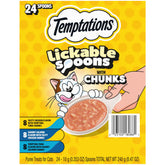 Temptations Lickable Spoons packaging shown for a quick, mess-free cat treat