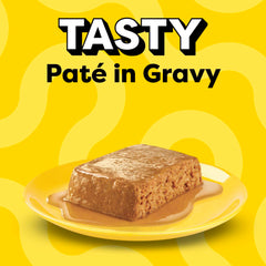 Temptations Pate in Gravy backyard cookout tray, smoky mealtime vibe