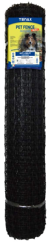 TENAX Pet Fence Select mesh close-up showing durable, low-visibility barrier for pets.
