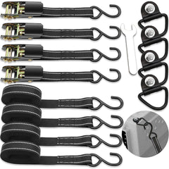 Terixe 4-pack tie down kennel kit for secure transport