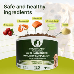 TERRAPAWS hip joint support formula promotes mobility and comfort for active dogs