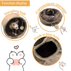 Terunat cat tunnel with two peepholes for peek-and-play