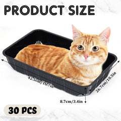 Tessco for you litter tray showing compact dimensions for travel use.