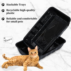 Tessco for you compact litter tray with dimensions 16.7 x 10.5 x 3.4 inches.