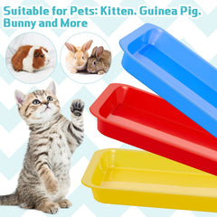 Tessco for you kitten litter box in red, simple clean design for easy maintenance