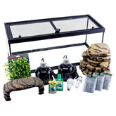 Tetra Aquatic Turtle Deluxe Kit 20-gallon tank, a spacious home for turtles and amphibians.