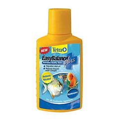 Close-up of Tetra EasyBalance Plus label showing additives for nitrification support.