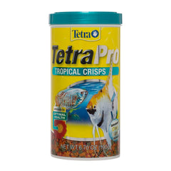 TetraPro Tropical Crisps outer color ring delivering natural color enhancement for tropical fish.