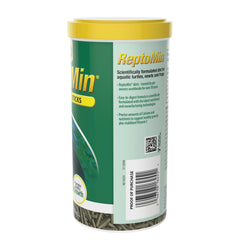 Tetra ReptoMin floating food sticks suited for newts and frogs during a mealtime.